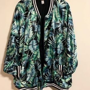 Tropical Green Bomber Jacket